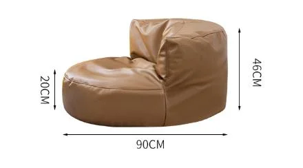 Round Shape PU Leather Bean Bag Chair