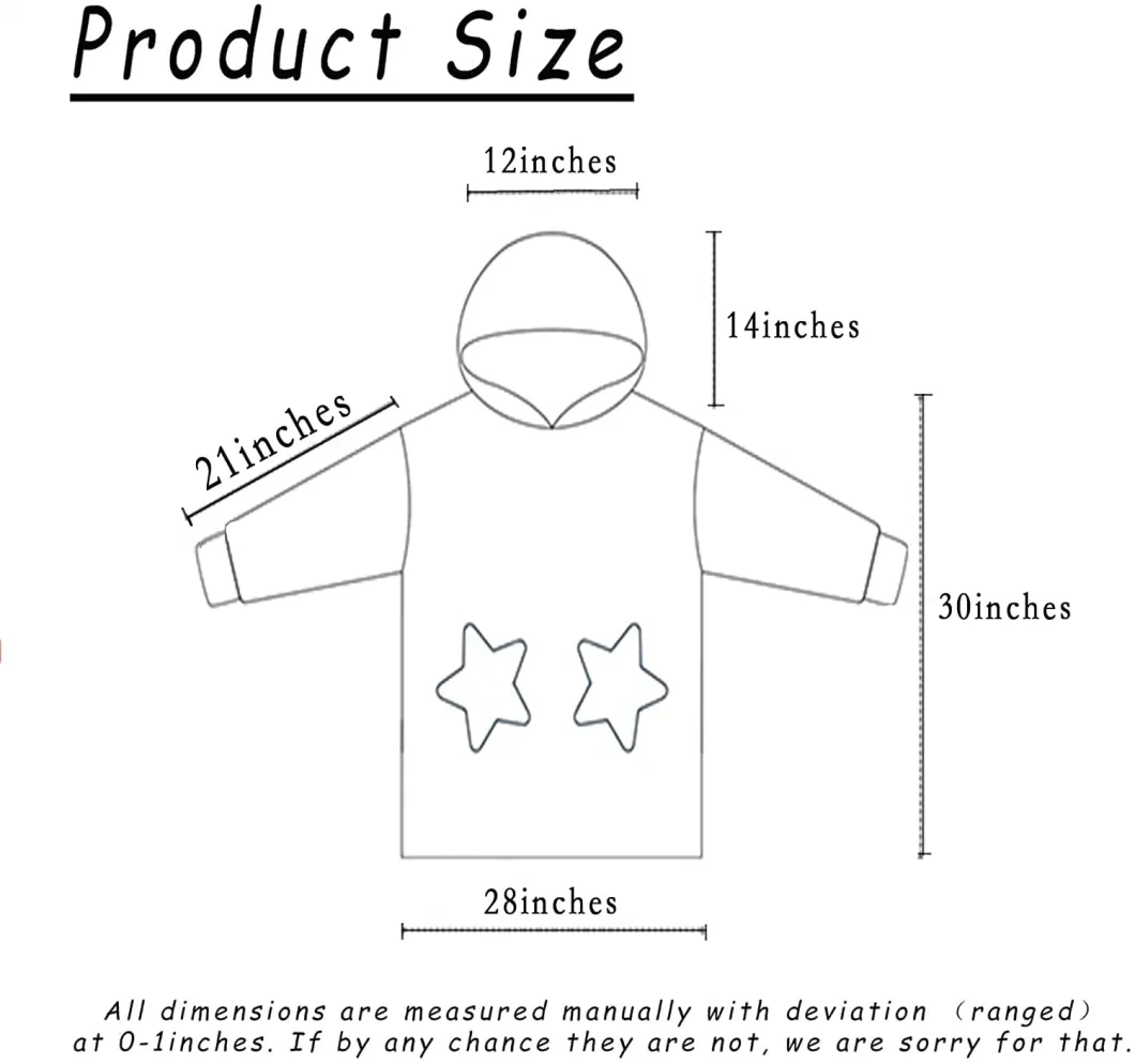 High Quality New Child TV Oversized Wearable Fleece Outdoor Hoodie Sweatshirt Blanket with Sleeves